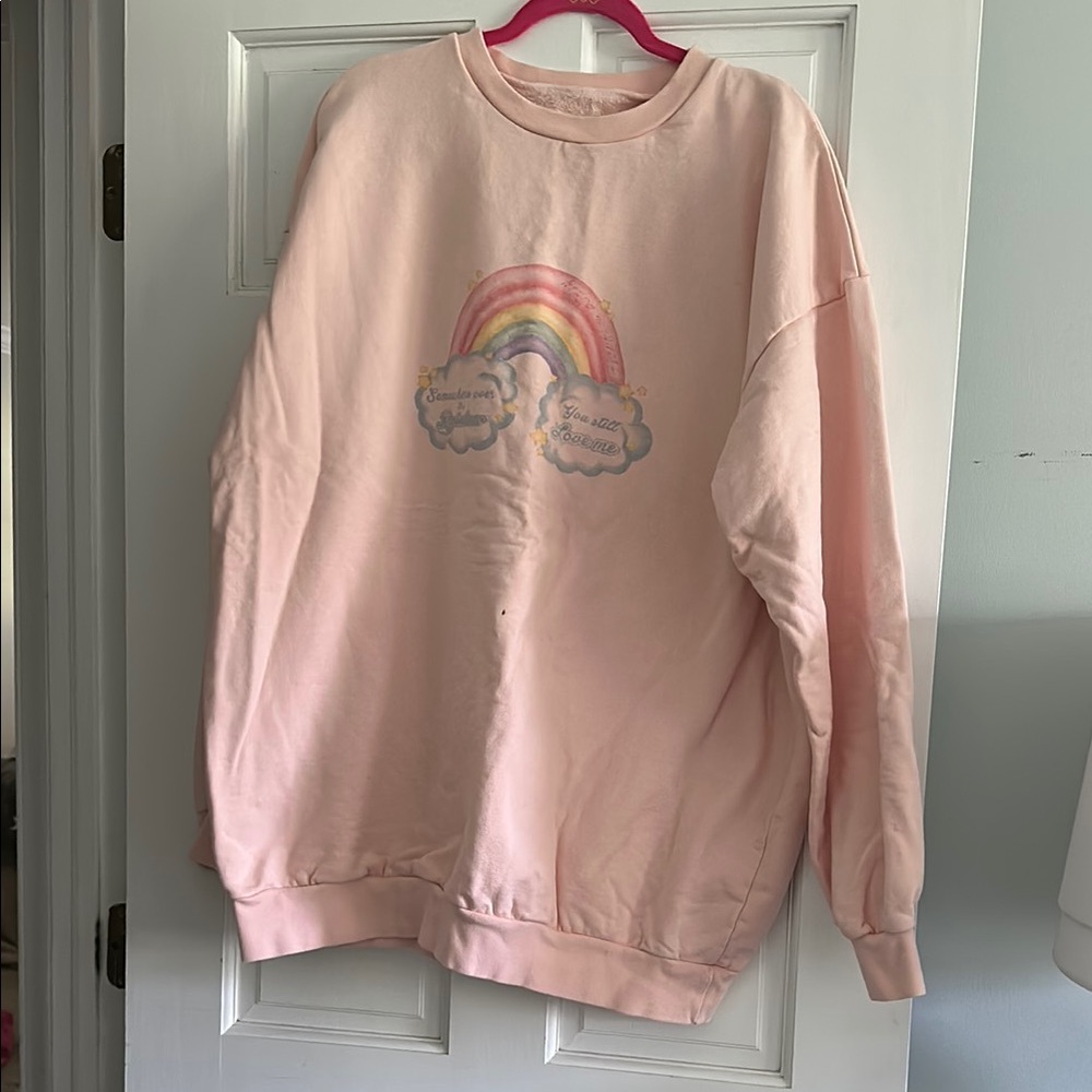 Heavy Manners Pink Crew Neck Sweater Soft Cotton Blend